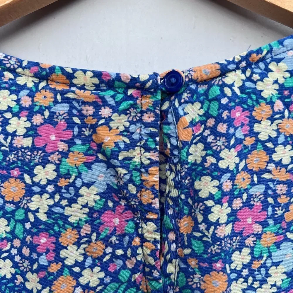 OshKosh Floral Blue 10 -12  L Girls Dress